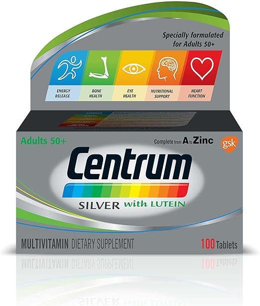 Centrum Silver with Lutein Tablets 100's